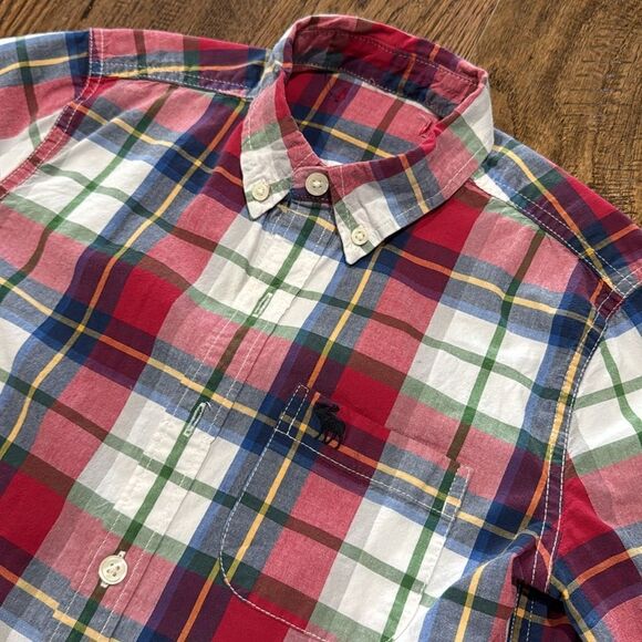 Abercrombie kids plaid button down shirt. Sz 9/10 - Picture 3 of 4
